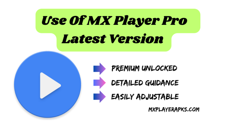Use of MX Player Pro APK latest Version Step-by-Step Guidance for Beginners [2024]